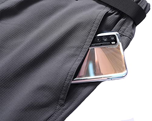 Moerdeng Men's Quick-Dry Stretch Hiking Pants Lightweight Cargo Work Pants #TOP3