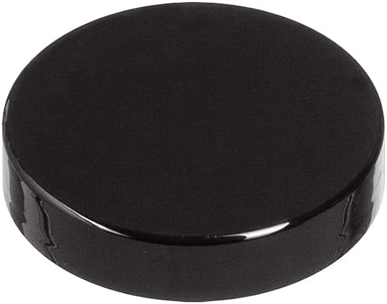 Plastic Smooth Black Lid With a Foam Liner for Jar (24 Pack) (Neck Size 43-400)