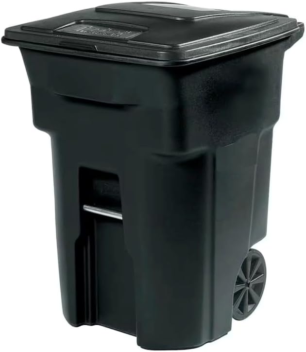 96 Gallon Outdoor Rolling Trash Can with Wheels and Lid XY48180
