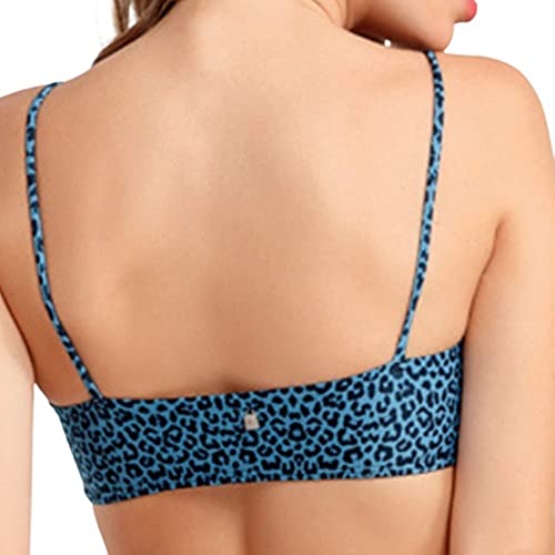 Top Alças Estamp Animal Print, She, Feminino, Azul Medio, G