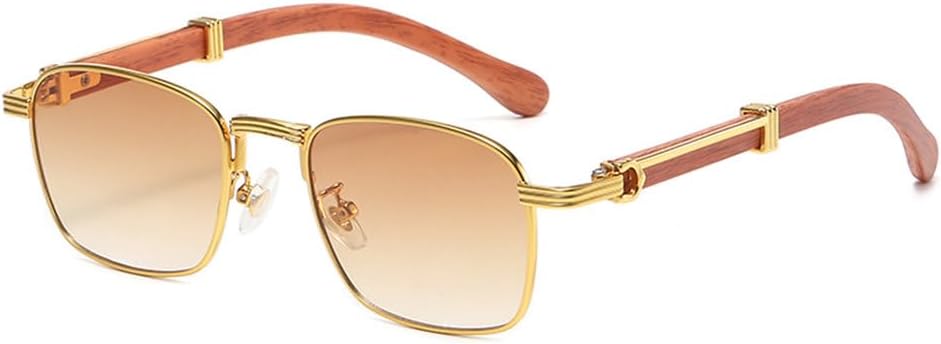 Personality Color Small Glasses Imitation Wood Grain Sunglasses Street Shot Fashionable Sunglasses