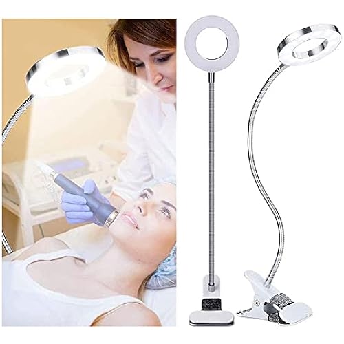 Salmue USB Beauty Lamp - Permanent Portable USB LED Eye Light - Eyebrow Light Beauty Eyelash Lamp for Aesthetic Salon SPA