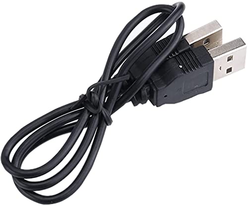 Adaptateur de connecteur d'extension USB 2.0 mâle à mâle Câble de Cordon de données pour téléphone Intelligent/PC - Noir 400 mm (L) Durabilité
