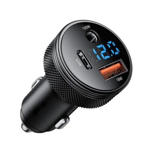 Image of INICIO 150W USB-C Car Charger with 100W DC Port, 45W Type C PD & USB A, 3 Port Car Adapter for MacBook Air iPad Pro /Air iPhone 17 16 15 Galaxy S25 S24 Ultra Pixel Android Car Devices etc