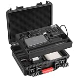 AMAZEAR Custodia rigida impermeabile compatibile con DJI OSMO Pocket 4, accessori Creator Combo Pocket4, scatola da viaggio a doppio guscio rigido per trasporto, conservazione, organizzazione