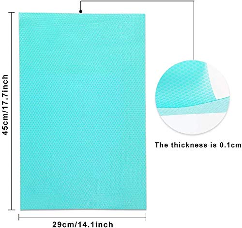 Zoyiancy 20 Pcs Schubladenmatte, Antibakterielle Kühlschrankmatten
