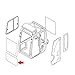 Front Lower Glass 03786-07104 fits Takeuchi Compact Excavators TB235 TB228