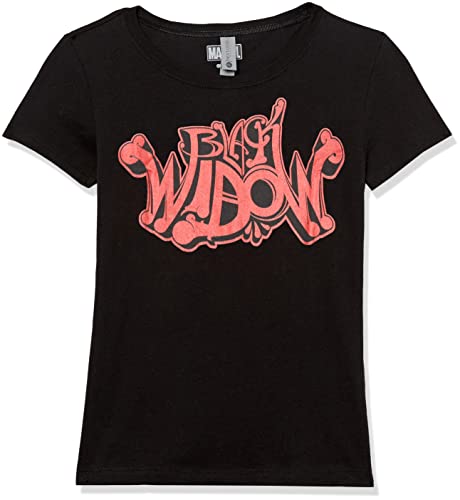 T-shirt Marvel Black Widow fille ample en coton noir XL pour en finir avec l'inconfort