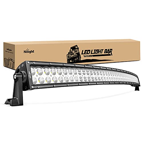 LED Light Bar Nilight 52Inch 300W Curved Spot Flood Combo LED Driving Lamp Off Road Lights LED Work Light for Trucks Boat Jeep Lamp by Nilight - Used condition - US$83.63