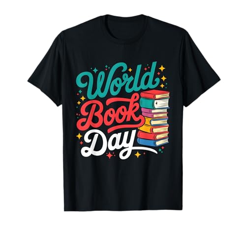 World Book Day 2025 Costume Girls Boys Books Lover Women Men T-Shirt