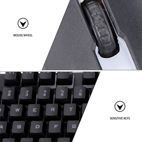 Mobestech 1 conjunto de iluminação para jogos Hover teclado mouse terno teclado de computador mouse