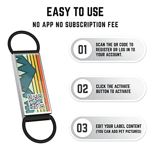 Kekid Qr Code Dog Tag,Silent Dog Tags Personalized For Pets, Slide On Dog Tag,Custom Dog Name Id Tags Personalized Noiseless Dog And Cat Tags N -Free Online Pet Page Prevent Lost/Modifiable #TOP2