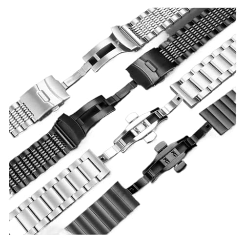 Correa de acero inoxidable de 20mm y 22mm para reloj Hamilton Khaki con malla elegante de hombre 5