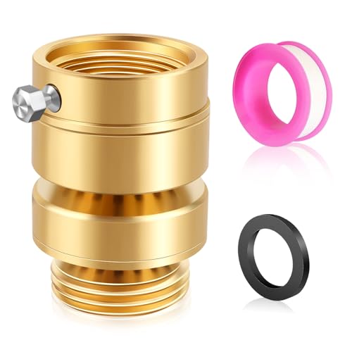 Fine Thread Vacuum Breaker PK1390 1-1/16 Fine Thread Female No Lead Brass Self-Draining Vacuum Breaker Hose Bib Vacuum Breaker Providing you with Healthy Portable Water (NOT fit 3/4 GHT Bibcock)