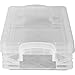 Super Stacker Pencil Box, 8.25 x 1.5 x 4 Inches, Clear, 1 Box (40309)