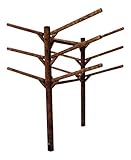 6-Place Buried-In-Ground Kayaks/Canoes/SUP Log Rack, Heavy Duty Kayak Racks for Outdoor Storage, Paddle Board Stand, SUP Surf Racks, Kayak Paddle Holder Equipment, Surfboard Rack - Canyon Brown