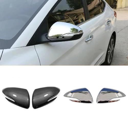 Cacher rayures rétroviseur Hyundai Accent protection look carbone - 2
