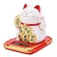 Chinese Lucky Cat, Winkekatze Chinese Waving Cat Solar Powered Waving Cat, Winkekatze Solarbetriebene Waving Arm Lucky Cat Waving Chinese Cat Waving Arm Fortune Wealth Welcoming Cat Home Car Decor