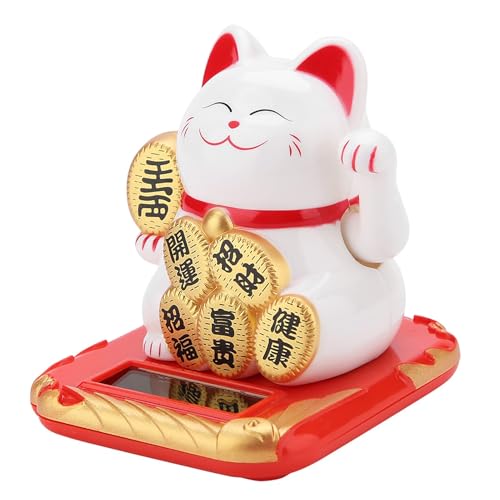 HERCHR Chat Maneki Neko, Maneki Neko,Chat Chinois Porte Bonheur,Chats Manekis Nekos Lucky Cat,Chats Porte Bonheur japonaisChat Porte Bonheur Bonne Chance,Sweet...