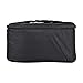 MOUMOUTEN Camera Lens Bagï¼Œ Portable Overlap Zipper Padded Pouch W Carry Strap BT for DSLR Black Protect Your W/Full Accessory Case with Thick Inner Vibrate Absorption Material Bag
