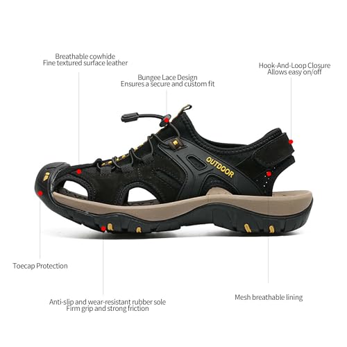 Men's outdoor sandals, sports sandals, hiking sandals, water shoes, comfortable, soft and breathable, non-slip and wear-resistant2