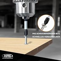BGTEC Verzahnter Hartmetall Bohrerset 10 Stück - 5/6/8/10MM Steinbohrer Set & 5/6/8/10MM Diamantbohrer mit Schlagschrauber-Bits für Holz, Kunststoff, Ziegel, Fliesen, Glas, Beton & Marmor – Ansicht 6