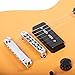 Grote LPS-023 Matte Finished Electric Guitar with P-90 Pickups LP Style Mahogany Solid Body Guitar (Orange)