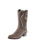  Sendra Boots 13394 Olivia Moro Lavado Lederstiefel für Damen Braun Westernstiefel, Groesse:40