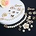 Iradiettes 24pcs Bling Cute Shoe Charms for Women,Flower,Butterfly,Cub,Pearl Chain,Sparkle Rhinestones Pearl Shoe Decoration Charms,DIY Shoe Accessories for Party Favor