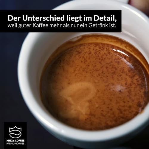 KING’S COFFEE - SPECIAL ROAST - 1kg Premium Barista Espressobohnen - säurearmer Kaffee - kleine Chargen-Röstung aus Italien - feinster Arabica-Robusta Blend für Vollautomaten & Siebträger