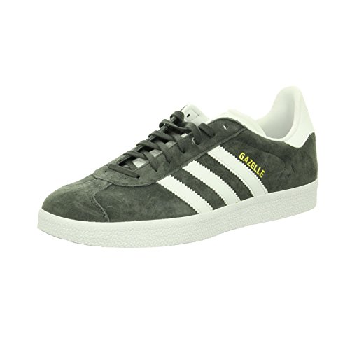 adidas Gazelle Baskets Homme, Solid Grey White Gold Metallic, 47 1/3 EU