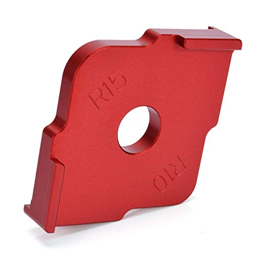 Modelos de roteador de liga de alumínio, Radius Quick-Jig, modelos de brocas para roteamento de cant