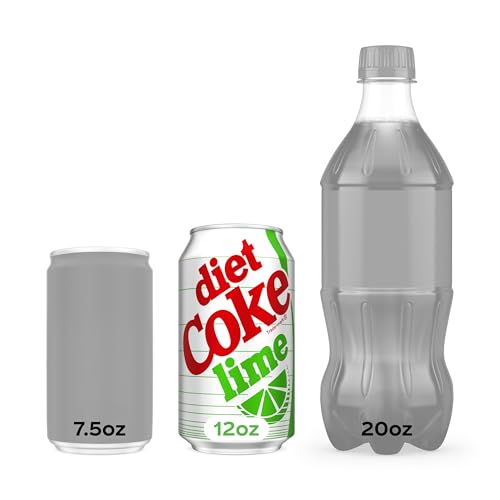 Diet Coke Lime Soda Soft Drink Fridge Pack Cans, 12 fl oz, 12 Pack image 5