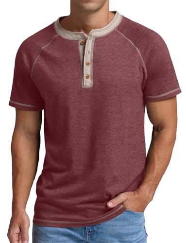 Image of Sailwind Mens Henley Long /Short Sleeve T-Shirt Cotton Casual Shirt