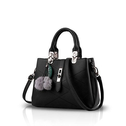 NICOLE & DORIS 2025 New Handbags for Women Fashion Ladies Handbags & Shoulder Bags Designer Top Handle Bag with Pompom