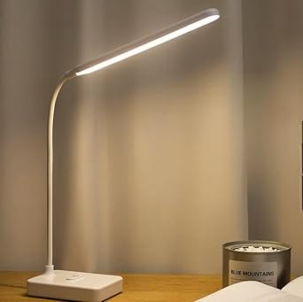 coverzone Dekoratif Dokunmatik D1901 Şarjlı kademeli 58cm LED Masa Lambası,Çalışma masası lambası ışığı, Yatak odası başucu lambası ışığı, kitap okuma [Enerji Sınıfı A]