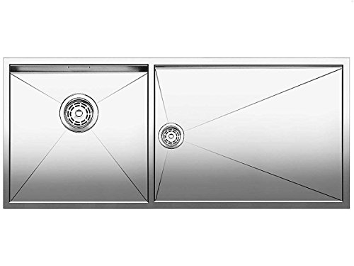 BLANCO Zerox 400/550-t-u - Fregadero (Acero inoxidable, 1 senos, 400 x 400 mm, 1015 mm, 440 mm)