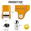 NiwNiw Heavy Duty Trailer Hitch Lock with Forged Steel Safety Ball Ifor Williams Knott Avonride 50mm Head (575003/575004/575005/575008),High Security Anti-Theft Caravan Tow Bar Coupling Lock #5