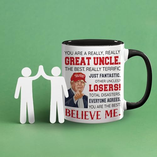 Viberty Uncle Gifts - Uncle Christmas Gift From Niece Nephew - Fathers Day, Birthday, Christmas Idea - Funcle Ceramic Mug 11oz by Viberty - Used condition - Image 6
