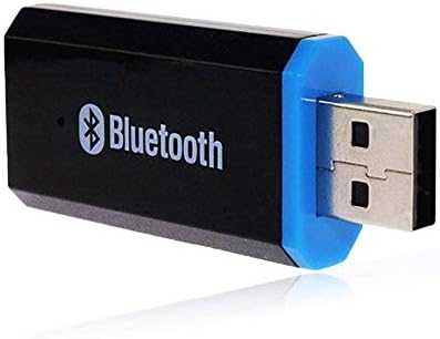 USB Bluetooth Receiver Adapter Wireless Audio Adapter 3.5mm Car Kit Music Receiver for Home/Car Stereo Sound System, Portable Speskers, (Aux in) with 3.5mm Cable (Black)…