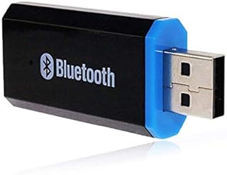 USB Bluetooth Receiver Adapter Wireless Audio Adapter 3.5mm Car Kit Music Receiver for Home/Car Stereo Sound System, Portable Speskers, (Aux in) with 3.5mm Cable (Black)…