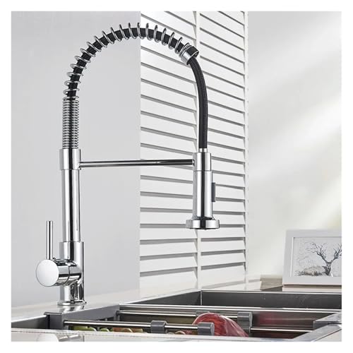 Robinet de cuisine brossé pour îlot central et grand évier