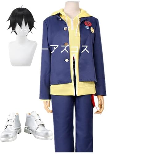 ヒプノシスマイク-Division Rap Battle ヒプマイ 声優企画 山田三郎風 コスプレ衣装+靴+ウィッグ