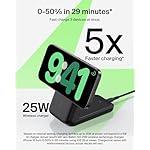 Belkin MagSafe Charger Compatible, 3-in-1 Charging Station, Qi2.2 25W Magnetic Wireless Charger Dock, Foldable Charging Stand for iPhone 17/16/15, Apple Watch, AirPods, Pixel 10 (45W Adapter Included) - Image 2