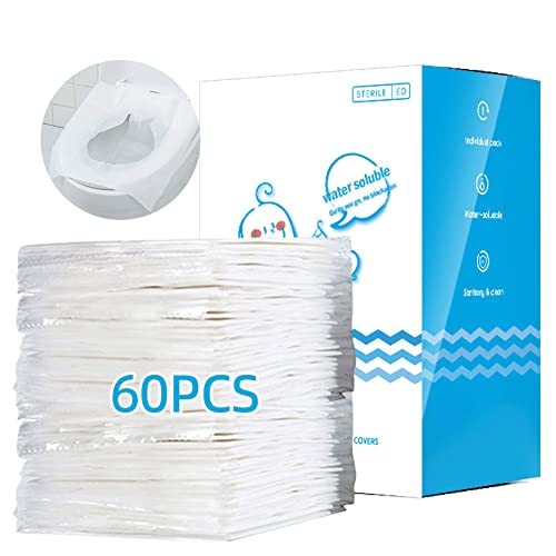 60 morceaux de porte-coque jetable, matériaux solubles dans l'environnement, emballage séparé, hôtels touristiques portables Cover