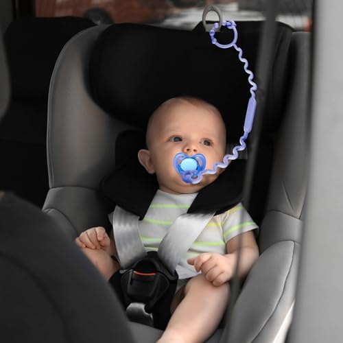 Toy Straps for Baby, Silicone Toy Straps for Stroller, Toy Safety Straps for Toy, Sippy Cup Straps, Adjustable Toy Holder for Stroller, High Chair - BPA Free (A-multi-5pk) - 4