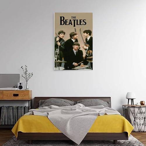 EVMILA Poster décoratif sur toile The Beatles Rock Band – Impression d’art moderne pour chambre à coucher – 20 x 30 cm - Les Beatles, Paul McCartney, John Lennon, RIngo Starr, George Harrison EVMILA Poster décoratif sur toile The Beatles Rock Band - Impression d'art moderne pour chambre à coucher - 20 x 30 cm – Image 4