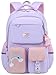HIPOTUO Girls Unicorn Backpack Cute School Backpacks Casual Durable Lightweight Travel Bags Laptop Backpacks