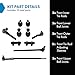 TRQ Front Steering & Suspension Kit Ball Joint Tie Rod Tie Rod Adjusting Sleeve Compatible with 1993-1997 Ford Ranger 1994-1997 Mazda B2300 1994-1996 B3000 B4000