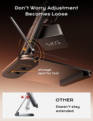 Lisen For Ipad Stand Holder Adjustable Tablet Stand For Desk, Portable Monitor Stand Tablet Holder Travel Must Haves Ipad Pro Holder Essentials For Tablets/Portable Monitor/Ps/Switch 4.7"-15.6“ #TOP4